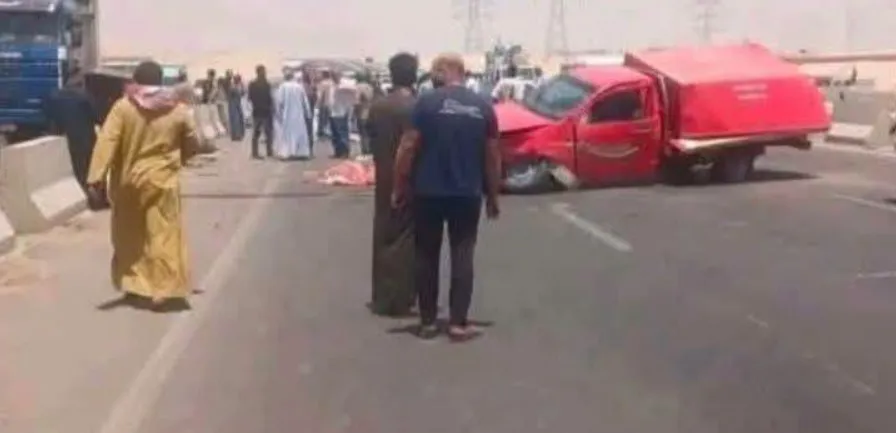 حادث مأساوي على طريق حلوان – أطفيح